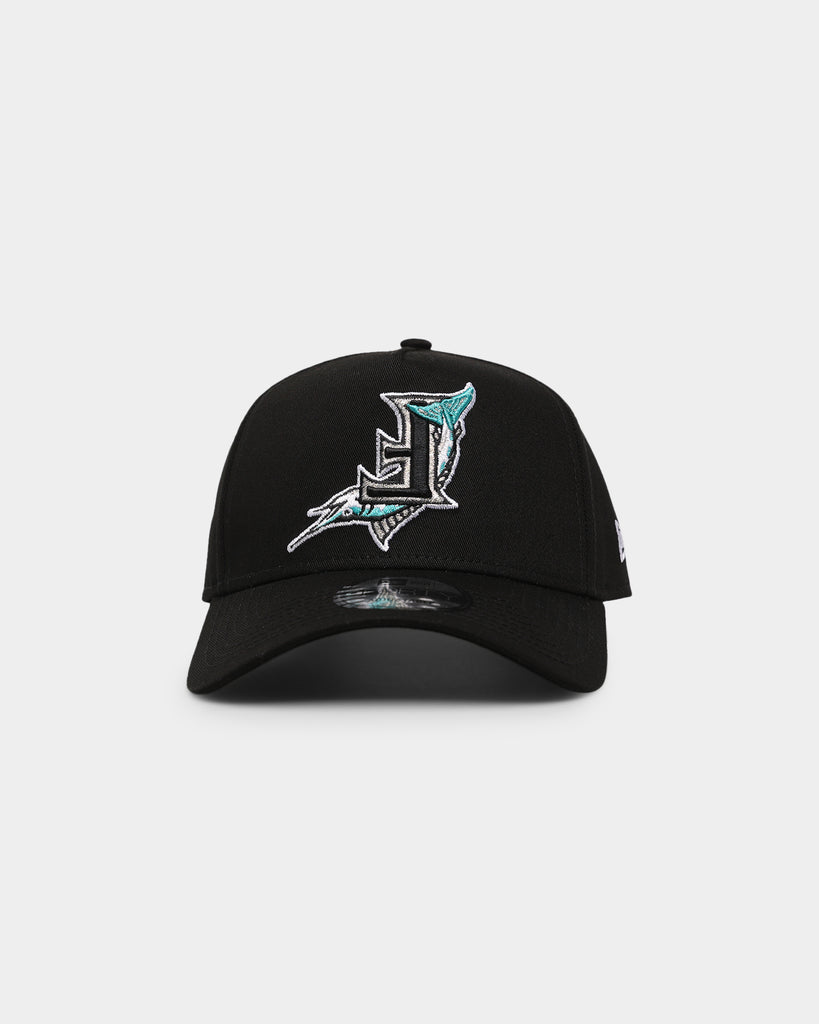 New Era Florida Marlins Upside Down 59Fifty Fitted Hat Black Men's