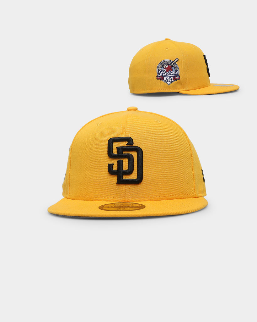 New Era San Diego Padres Basic Bucket Hat Black Yellow