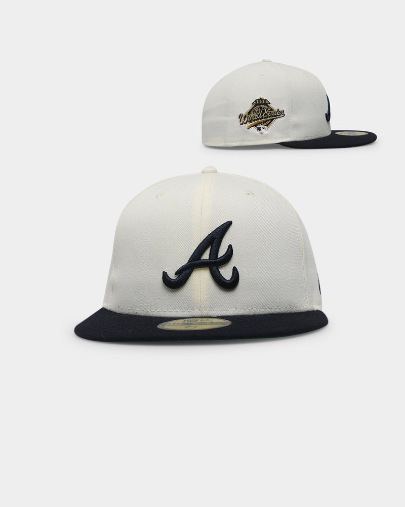 NEW ERA 59FIFTY MLB ATLANTA BRAVES WORLD SERIES 1995 CHROME WHITE