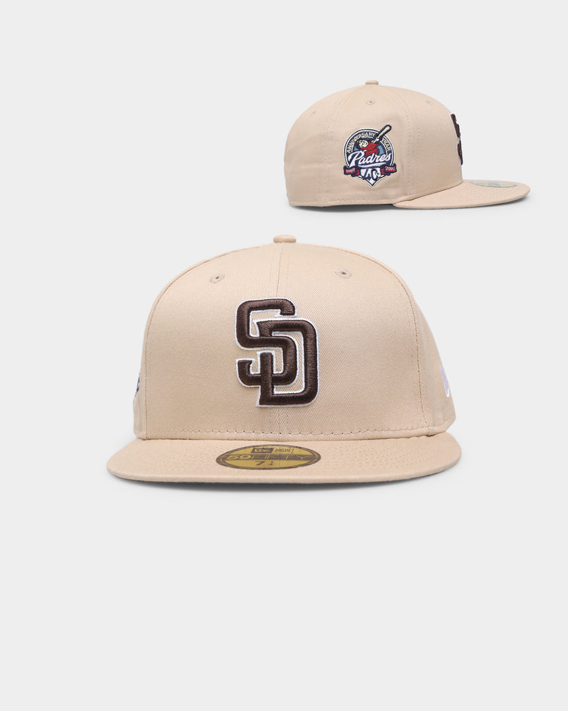 San Diego Padres 40th Anniversary Black White Gold 59Fifty Fitted Hat by  MLB x New Era