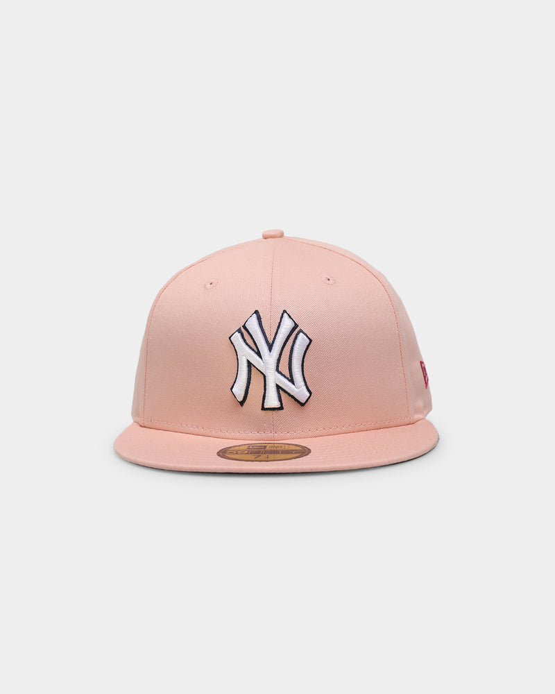 New York Yankees Womens New Era Genuine Merchandise Fusia Pink Whit  Baseball Cap