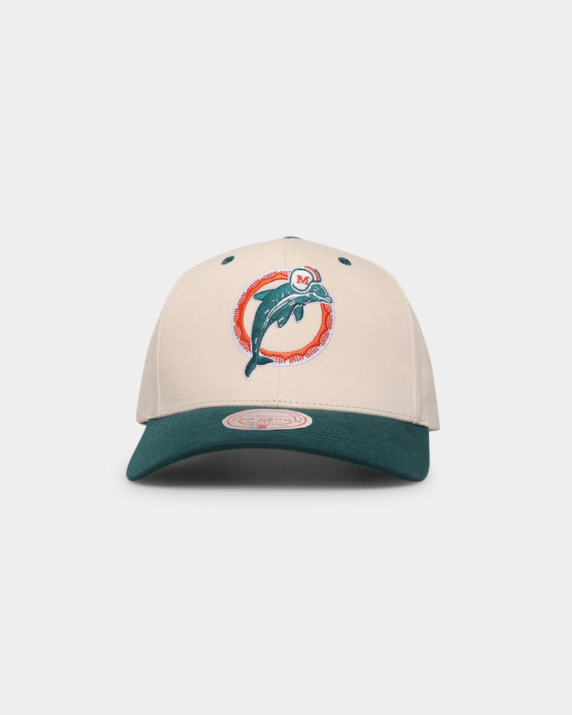 Mitchell & Ness Miami Dolphins Pro Crown Snapback Off White