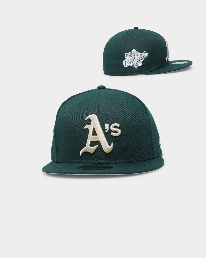 New Era Oakland Athletics MLB Cloud Dark Green 59FIFTY Fitted Cap – Hall of  Fame