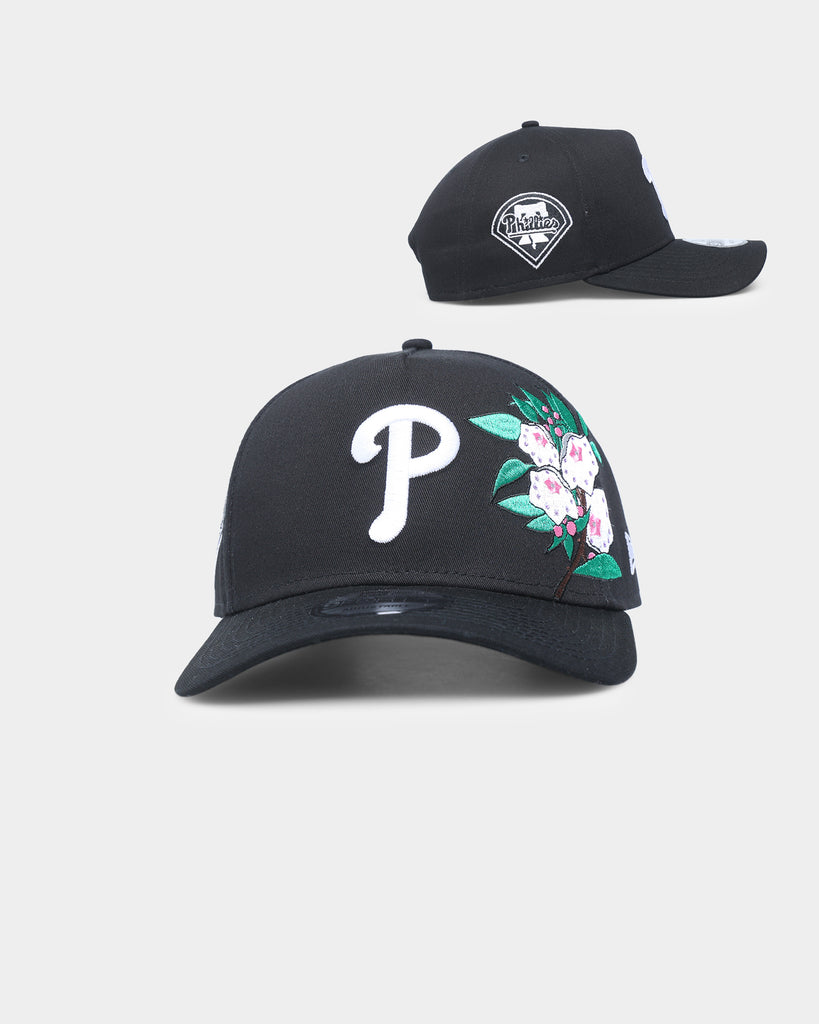 New Era Philadelphia Phillies 'Flower' 9FORTY A-Frame Snapback Black/F