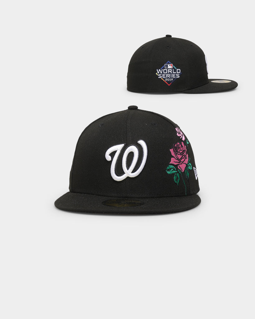 New Era Washington Nationals 'State Flower' 59FIFTY Fitted Black