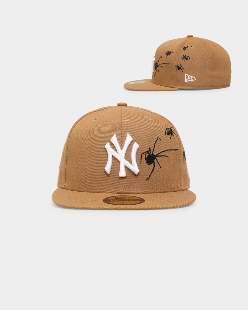 New York Yankees TEAM-BASIC Brown-White Fitted Hat