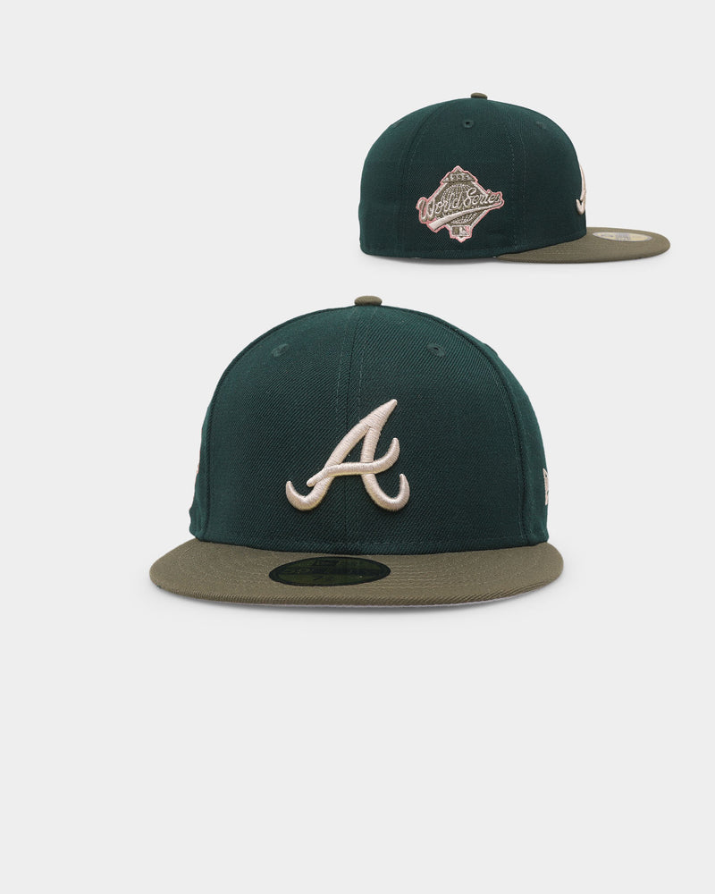 Atlanta Braves Dark Green New Era 59Fifty Fitted 7 1/2