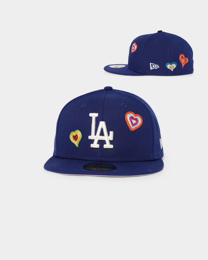 Heart Los Angeles Dodgers Royal Blue Pink Bottom 50th Anniversary New –  Exclusive Fitted Inc.