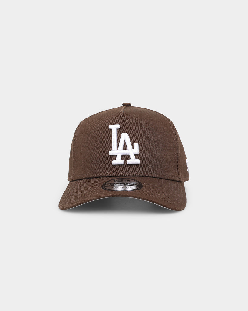 New Era Los Angeles Dodgers 'Walnut' 9FORTY A-Frame Snapback Dark Brow ...