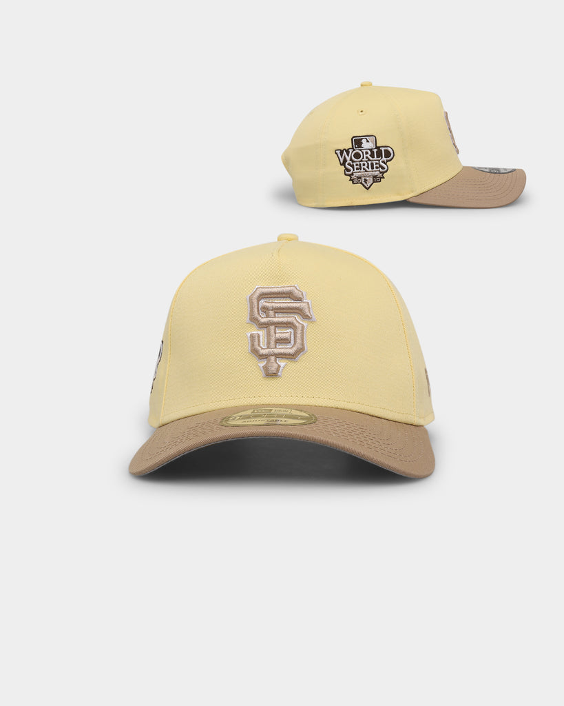 New Era San Francisco Giants 9FORTY A-Frame Seasonal Snapback Moss  Tumbleweed/White