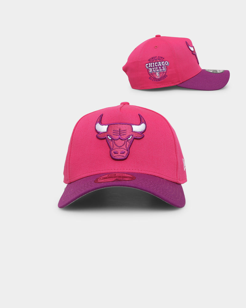 New Era Chicago Bulls 'Strawberry Grape' 9FORTY A-Frame Snapback Pink/