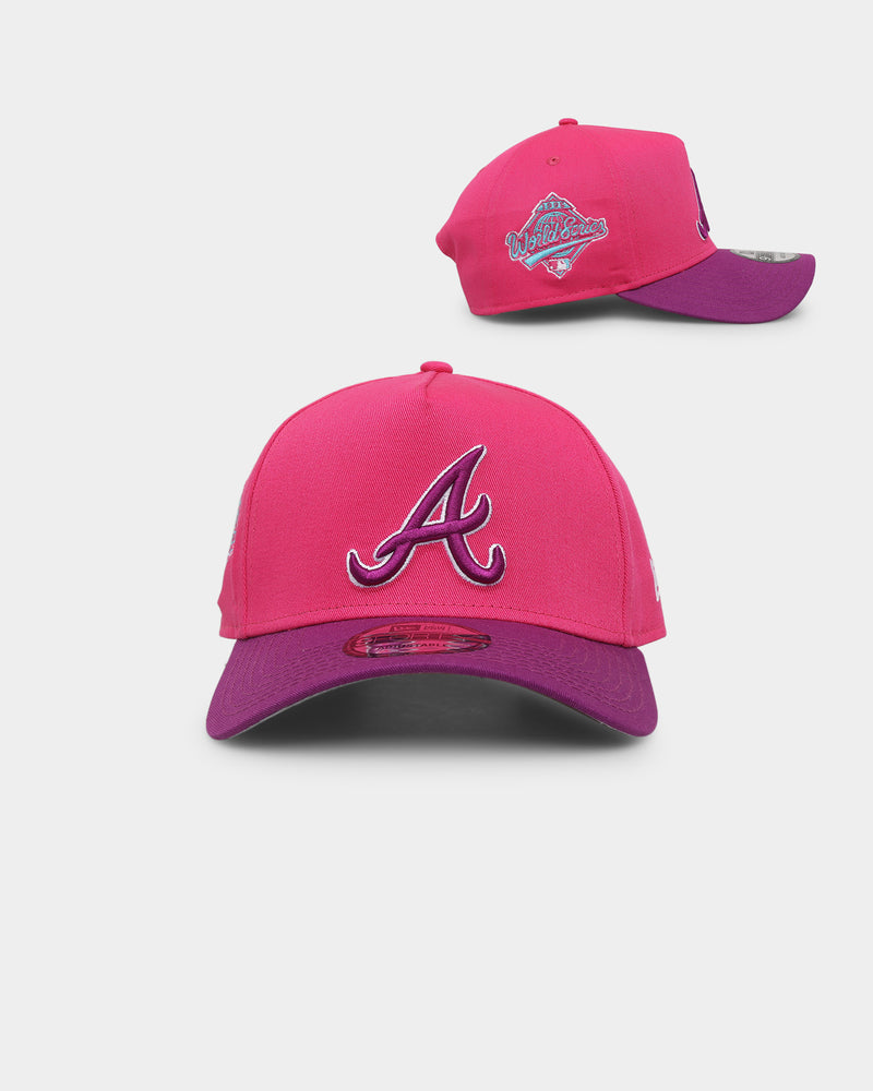 Atlanta Braves New Era Logo 59FIFTY Fitted Hat - Grape