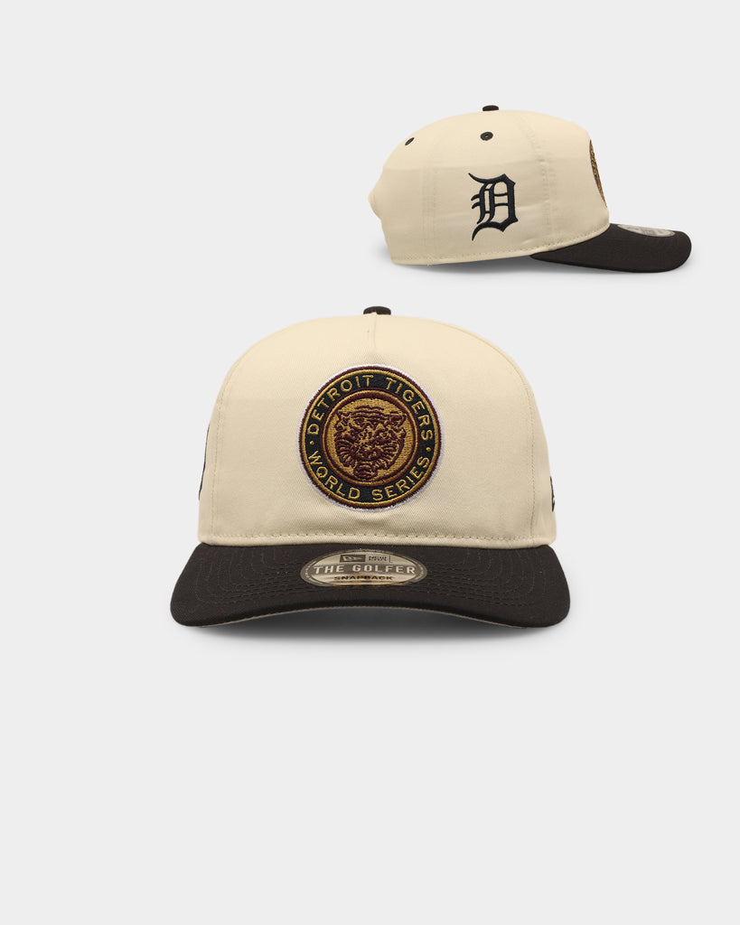 New Era Men's New Era White/Coral Detroit Tigers 1968 World Series  Strawberry Lolli 59FIFTY Fitted Hat