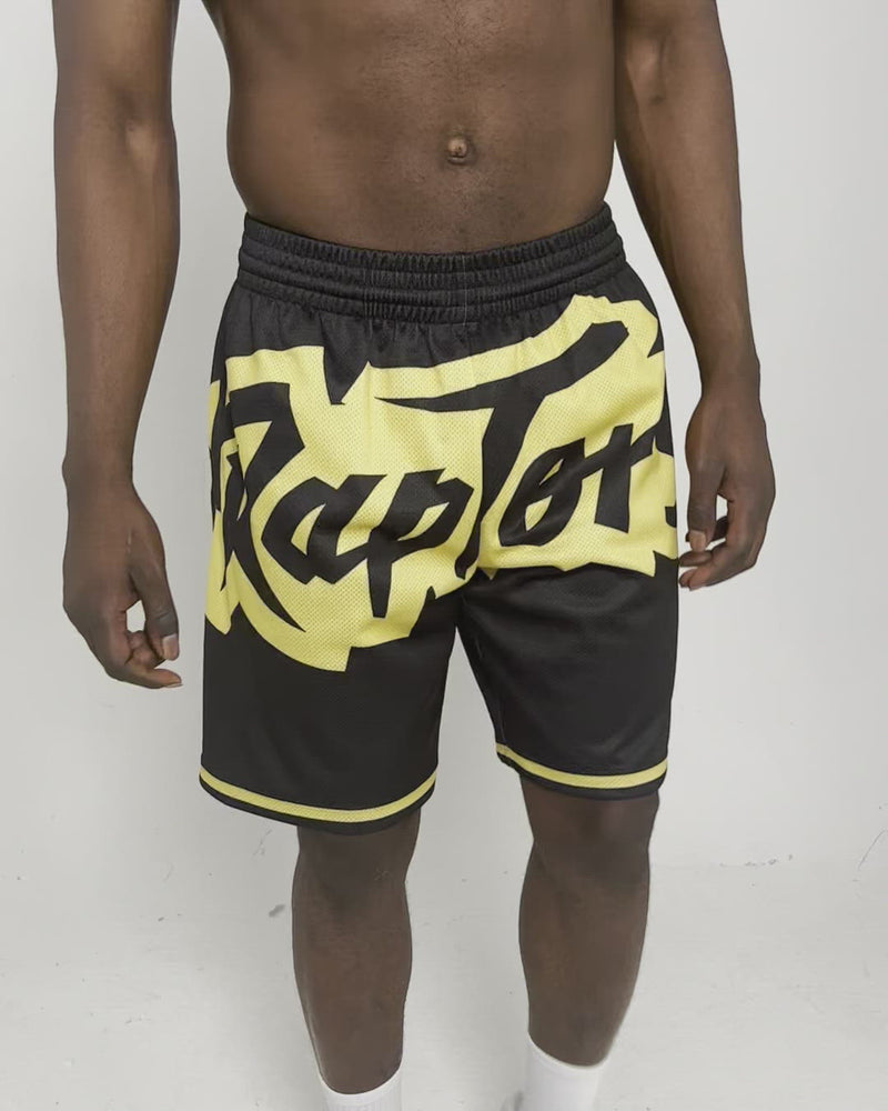 Mitchell & Ness Raptors Big Face Black Basketball Shorts