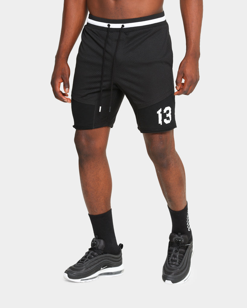 Saint Morta Classico Mesh Basketball Shorts Black/White | Culture Kings US