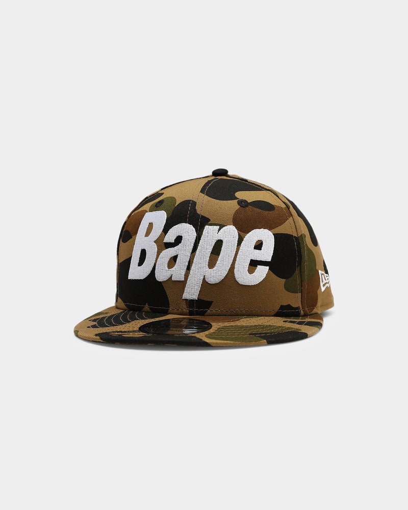 A Bathing Ape Bape X New Era 1st Camo 9FIFTY Snapback Green