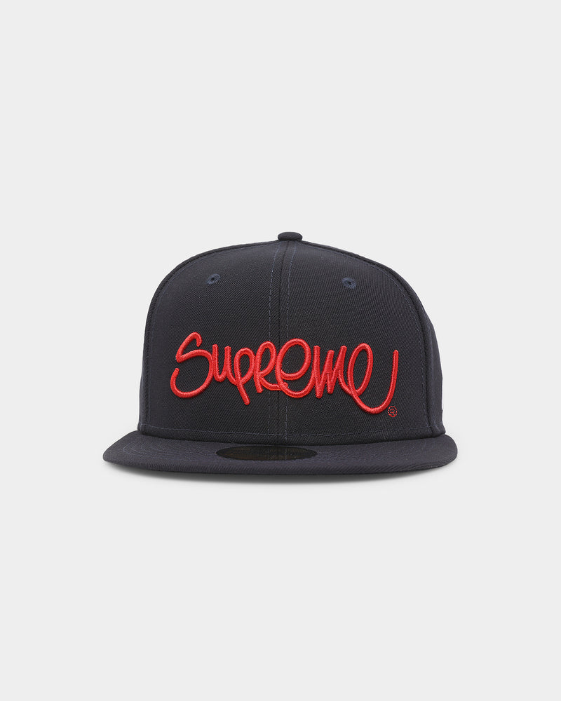 Supreme X New Era Handstyle 59FIFTY Fitted Navy | Culture Kings US