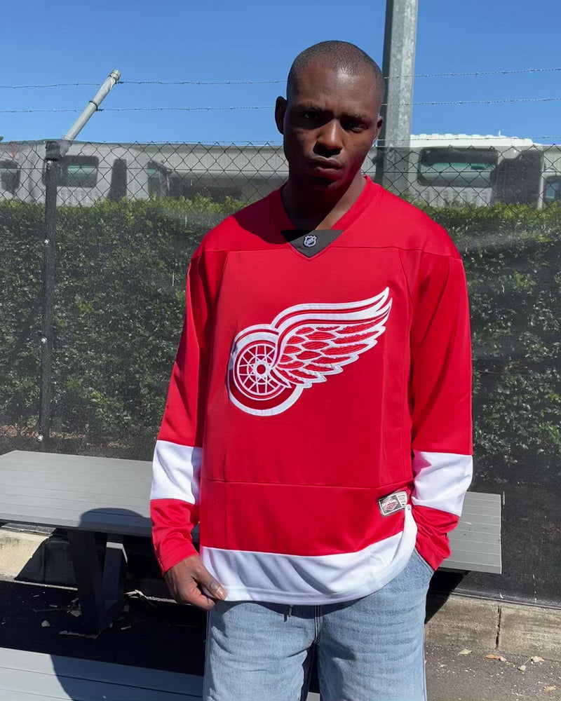 Detroit Red Wings Youth Replica Home Jersey by Vintage Detroit Collection