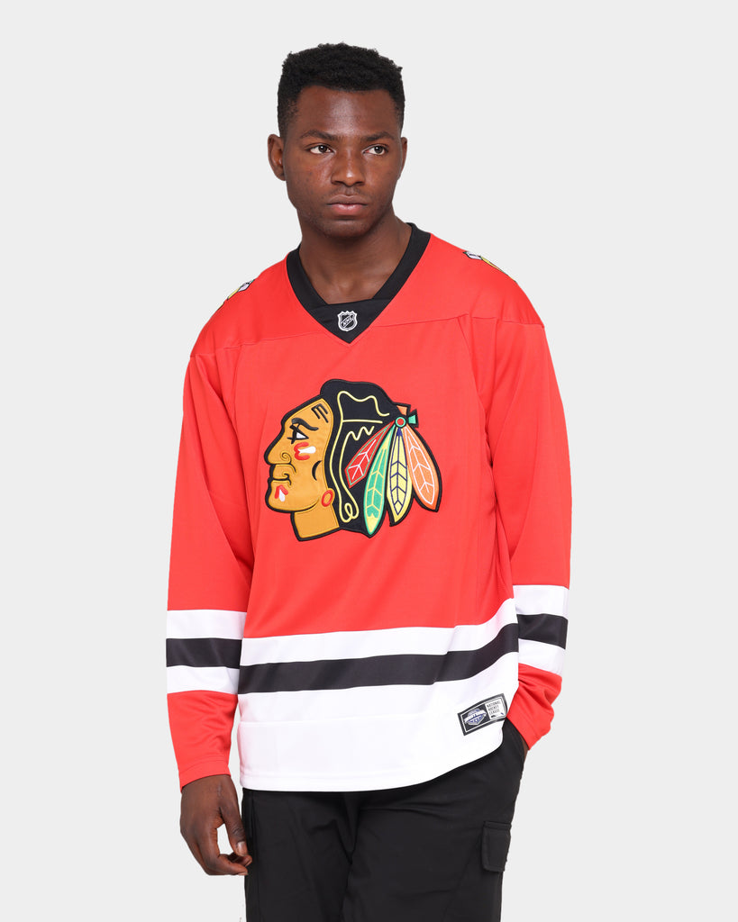 NHL Chicago Blackhawks Short Sleeve Button Front Replica Jersey